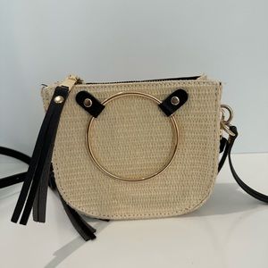 Woven Straw Crossbody